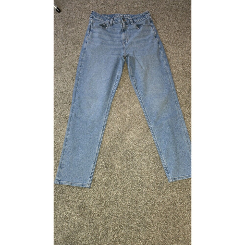 WOMAN'S AMERICAN EAGLE SIZE:6 LIGHT WASH STRETCH MOM JEANS HIGH RISE*NWOT*